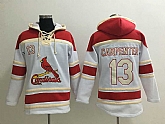 St. Louis Cardinals #13 Matt Carpenter White Sawyer Hooded Sweatshirt MLB Hoodie,baseball caps,new era cap wholesale,wholesale hats